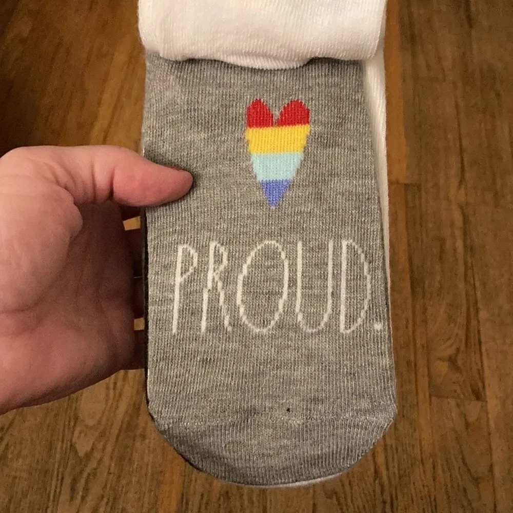 Rae Dunn Pride Ankle Socks 10pk